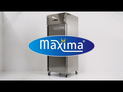 Maxima Gastro Kühlschrank - 700 l - 3 Einstellbare Regale (2/1 GN) - auf Rädern - Rostfreier Stahl