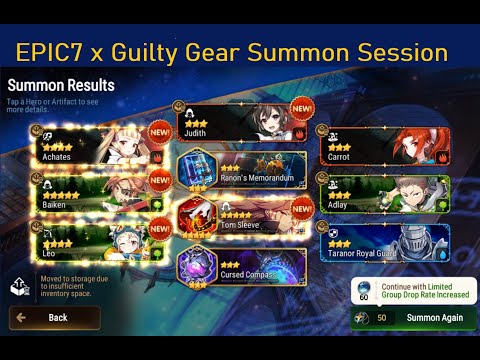Epic Seven X Guilty Gear Summon Session