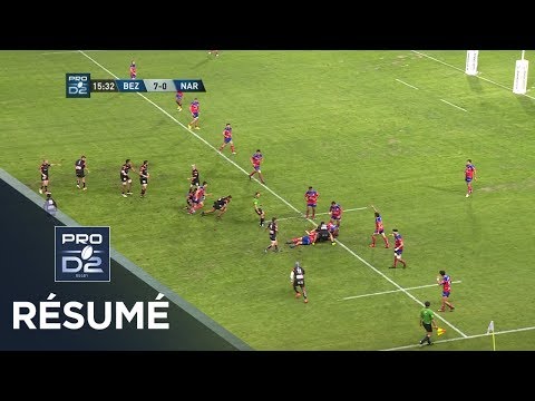 PRO D2 - Résumé Béziers-Narbonne: 19-34 - J10 - Saison 2017/2018