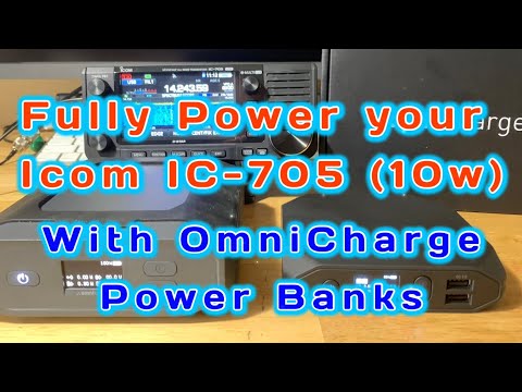 Powering The Icom IC-705 with Omnicharge Powerbank