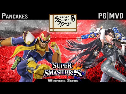 Pancakes (Captain Falcon) vs PG | MVD (Bayonetta) - Sooner Smash Dojo 74 Winners Semis