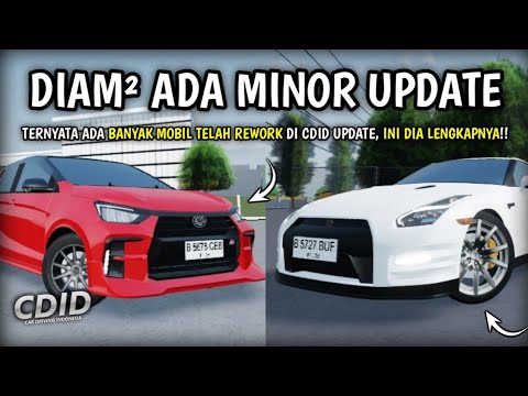 Ternyata Diam-Diam Ada MINOR UPDATE Di CDID Banyak Mobil REWORK, Apa Yang Baru!? | CDID V1.1 Roblox