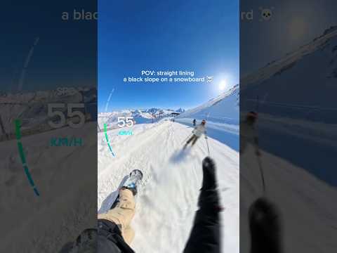 this is what 110 km/h look like on a snowboard 😳😳😳 #snowboarding #skiing #shorts