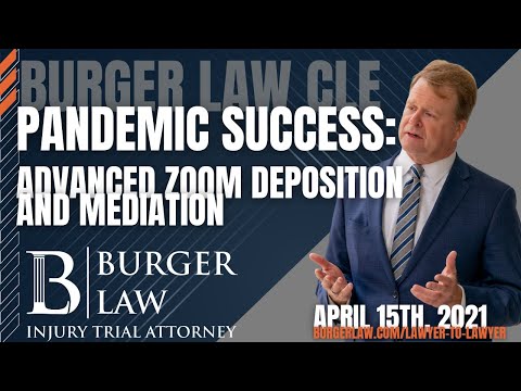 Lawyer CLE – Advanced Zoom Depositions and Mediations