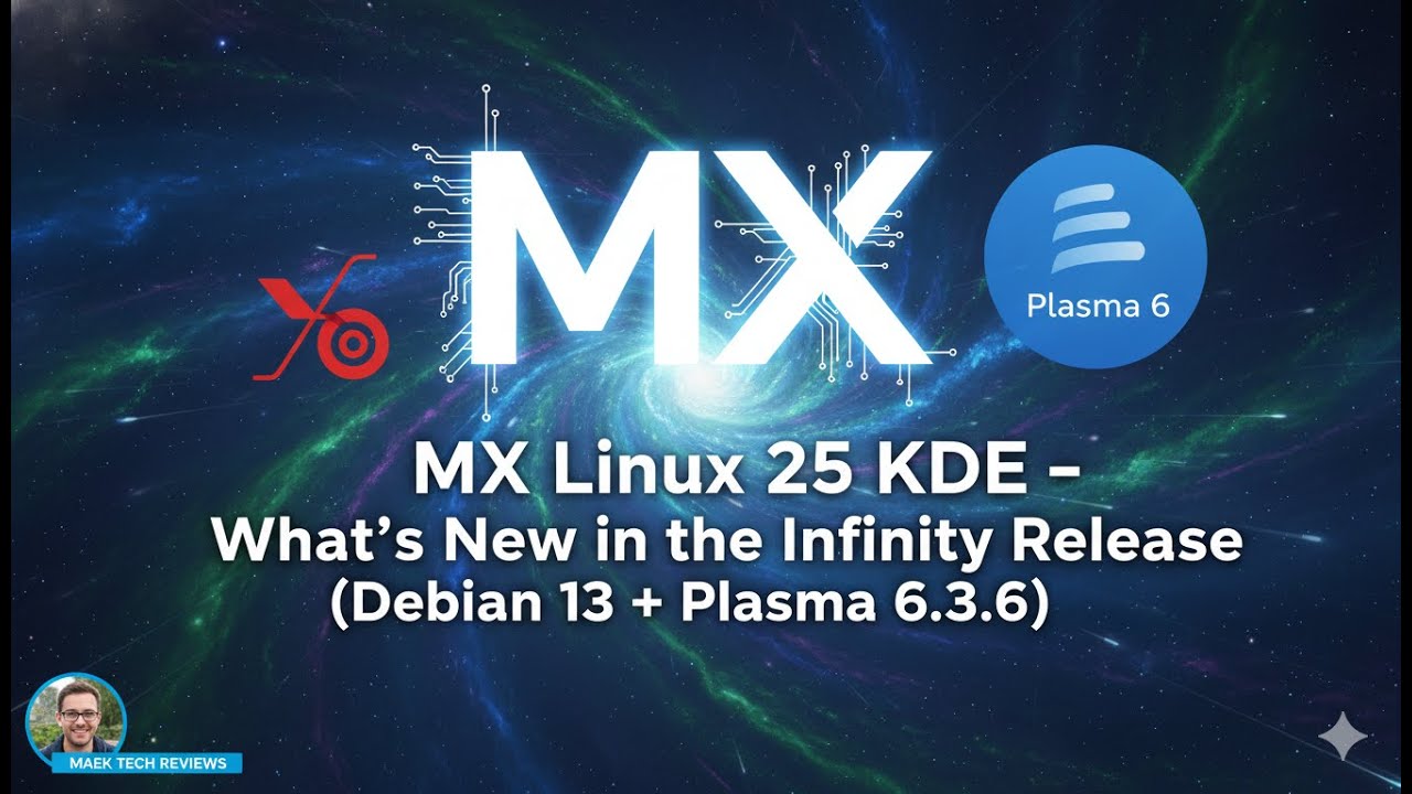 MX Linux 25 KDE – What’s New in the Infinity Release ( Debian 13 + Plasma 6.3.6 Update! ) + Wayland