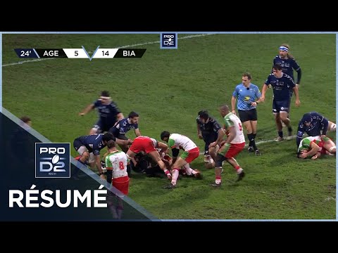 PRO D2 Saison 2024-2025 J17 - Résumé SU Agen – Biarritz Olympique PB