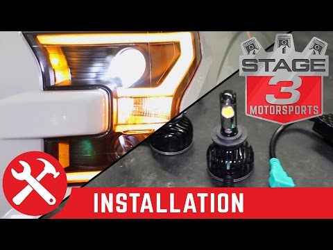 2015-2017 ANZO LED Switchback Outline Projector Headlights and Oracle LED Headlight Bulb Install