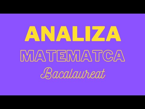 Analiza Matematica Model Bac Clasa a XI-a
