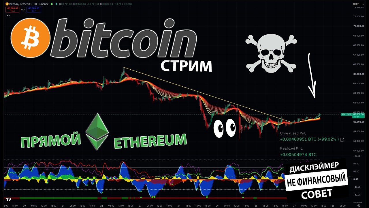 БИТКОИН ЛОНГ 10Х 🟢 ПРЯМОЙ ЭФИРИУМ
