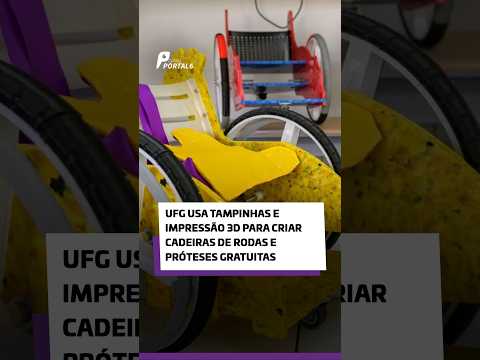 UFG usa tampinhas e impressão 3D para criar cadeiras de rodas e próteses gratuitas