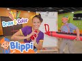 Making The BIGGEST Crayons ️ Blippi S Colorful Fun Blippi Adventures