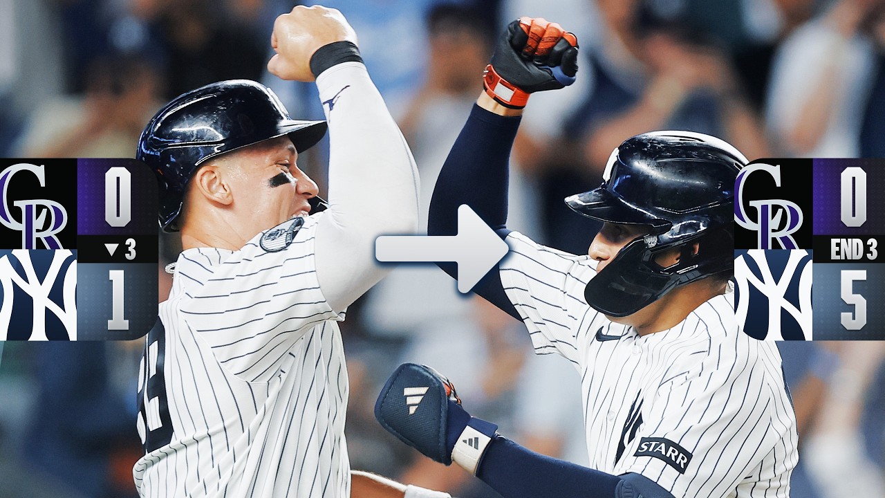 FULL INNING: Judge collects 1st hit since returning from IL, Lombard Jr. hits 1st career grand slam!