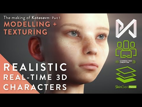 Character Creator 3 + Skingen for realistic real-time 3D characters (The making of Kotøsøvn Part 1)