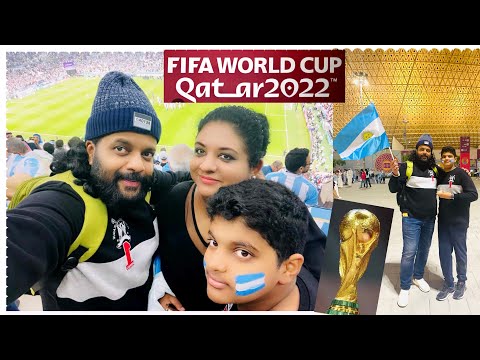 Our First ever FIFA World Cup Experience . Argentina vs Croatia 1st Semi final @ Lusail Stadium 😎