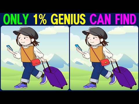 【Find the Difference】 Genius can find all differences! - YouTube