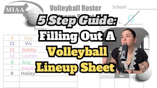 5 SIMPLE Steps To Filling Out A VOLLEYBALL Lineup Sheet: Beginner Friendly! 