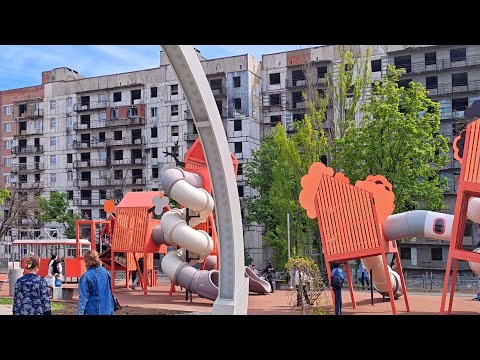 МАРИУПОЛЬ НОВЫЙ СКВЕР Реакция Жителей 🏬 Восстановление и Жизнь Сегодня