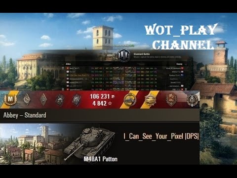 World of Tanks  M48A1 Patton  8.2k dmg 12 kills kolobanovs  0.9.13  WOT