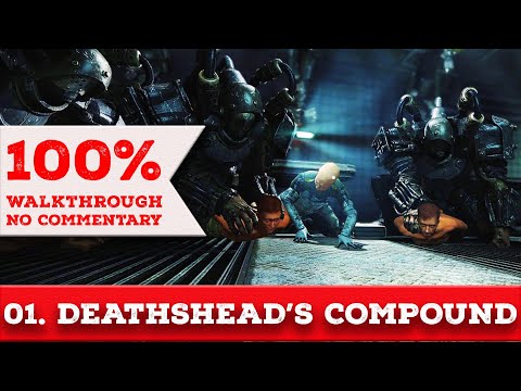 Wolfenstein: The New Order Walkthrough (Über difficulty,All Collectibles) part1 DEATHSHEADS COMPOUND