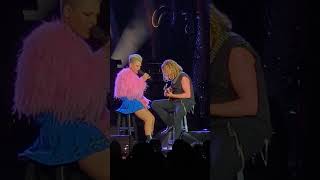 P!NK &amp; Justin Derrico LIVE acoustic &quot;Don&#39;t Let Me Get Me&quot; at Comerica Park #SummerCarnivalTour
