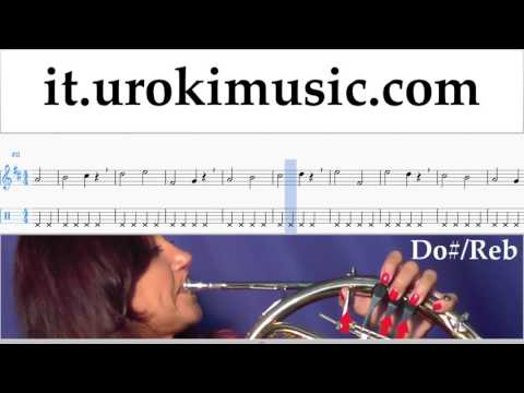 Corso di Corno Passenger - Let Her Go Tablature Tab Parte#1 Esercita um-i276