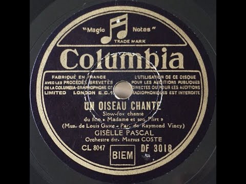 Gisèle Pascal " un oiseau chante " 1946