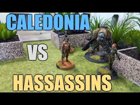 Infinity reinforcements battle report - Caledonia v Hassassins (Firefight)