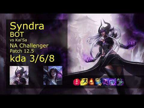 Rank 3 NA Syndra Bot: Syndra vs Kai'Sa