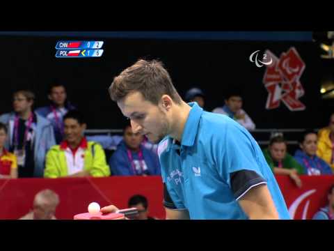 Table Tennis - CHN vs POL - Men's Singles - Class 10 Gold Medal Match - London 2012 Paralympic Games