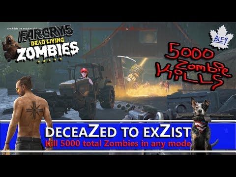 Far Cry 5 - EASY 5,000 Zombie Kills - DeceaZed To ExZist Achievement (Dead Living Zombies DLC)