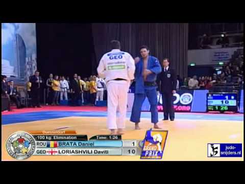 Judo 2010 Grand Prix Dusseldorf: Daniel Brata (ROU) - Daviti Loriashvili (GEO) [-100kg]