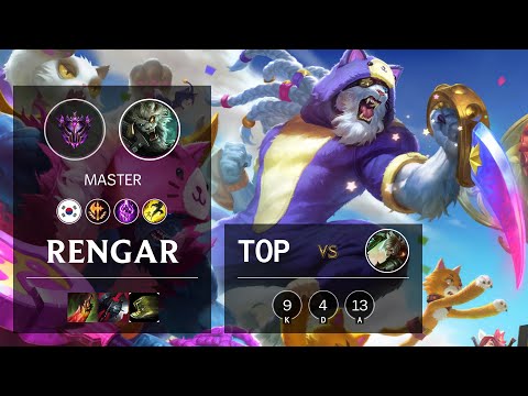 Rengar Top vs Riven - KR Master Patch 10.16