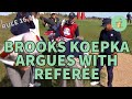 BROOKS KOEPKA Argues with Referee (Copyrighted Part Trimmed Out) - Golf Rules Explained
