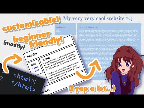 Simple Website Layout From Scratch Using HTML/CSS :D