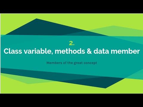 2 Class Members And Variables Object Oriented Programming With Python