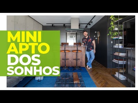 MICRO APARTAMENTO DOS SONHOS - ELE USOU SUAS MELHORES IDEIAS DE DECORAÇÃO