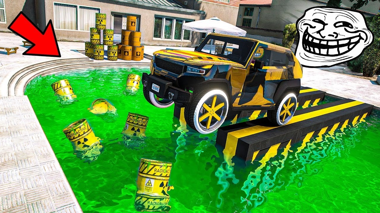 CARRERA TROLL PERO LA PISCINA ES TÓXICA!! - GTA 5 ONLINE
