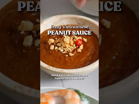 EASY Vietnamese Peanut Sauce 😍 (Authentic #recipe)