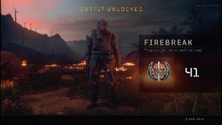 FIREBREAK CHARACTER UNLOCK BO4 BLACKOUT