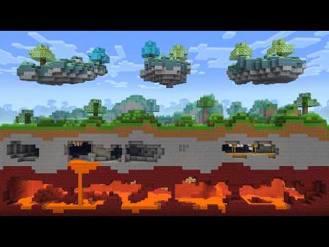 Minecraft, But The Dimensions Are Stacked...