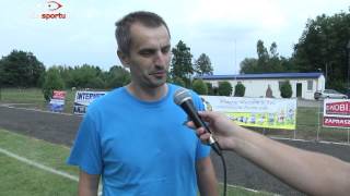 preview picture of video 'OkoSportuTV Andrzej Sobański, trener Orła Grzegorzew przed meczem z Błękitnymi Mąkolno'