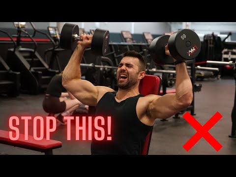 Dumbbell shoulder press demo still