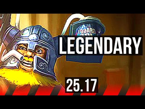 OLAF vs RENEKTON (TOP) | 10 solo kills, Legendary, 1300+ games, 42k DMG | KR Master | 25.17