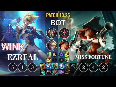 ES Wink Ezreal vs Miss Fortune Bot - KR Patch 10.25