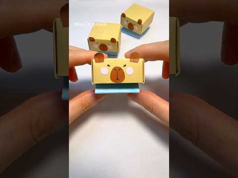 DIY Capybara Button Fidget Toy #diy #origami #capybara #fidget toy #cute #craft #craftideas #shorts
