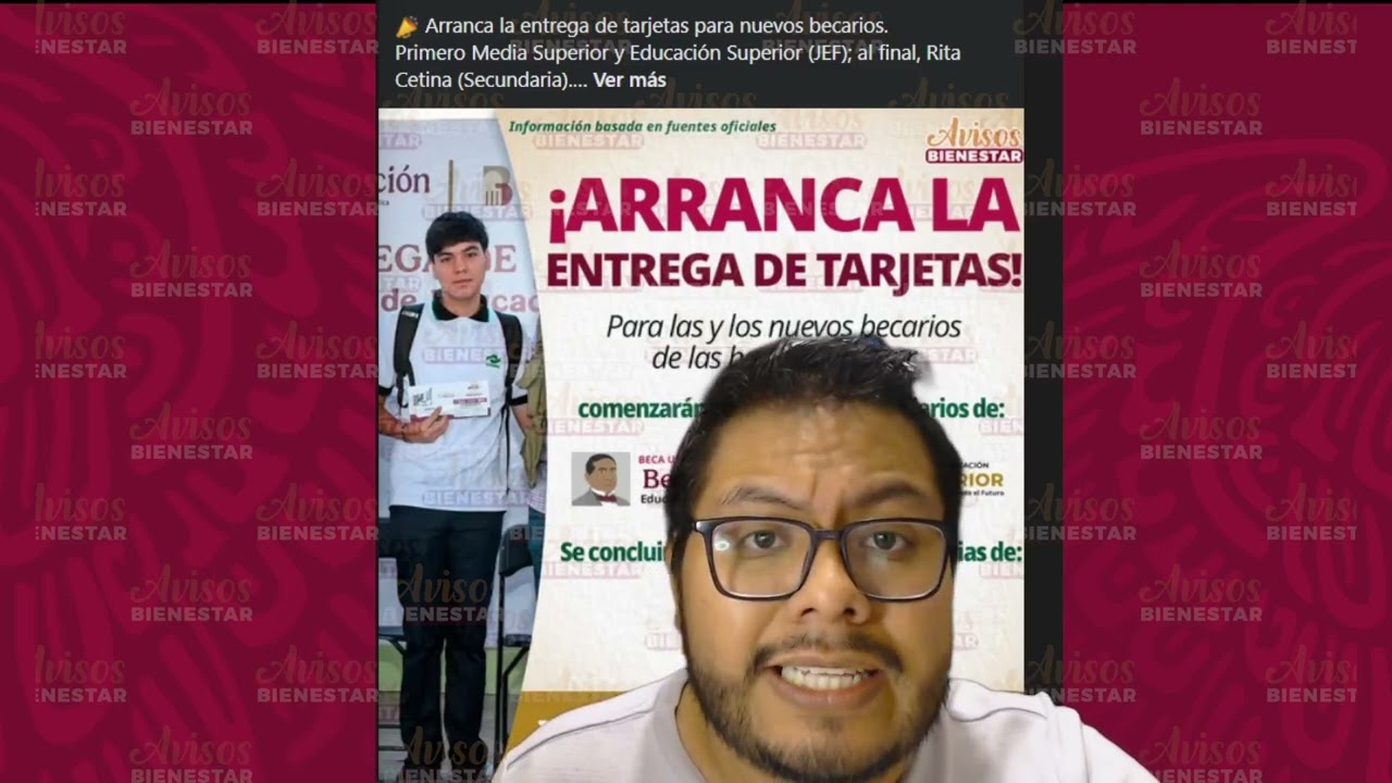 ¡ELLOS SON LOS PRIMEROS! becarios en recibir la tarjetas para el bienestar de la becas bienestar