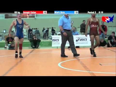 Joseph Colon vs. Mark Grey at 2013 ASICS University Nationals - FS