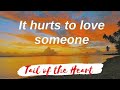 It hurts to love someone and not be loved in return❤️🖤💛#lovepoet #poetlyrics #tailofheart