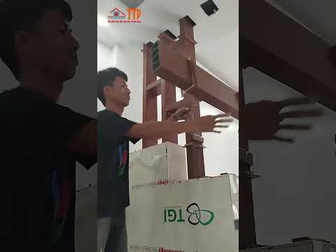 Thi công lam hộp làm vách ngăn