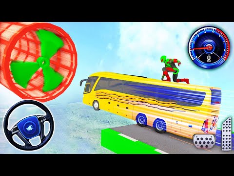 Mega Ramp Challenge Bus Stunt - Impossible GT Bus Racing Simulator - Android Gameplay